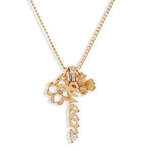 Kate Spade Queen Bee Multi-Charm Necklace NWT